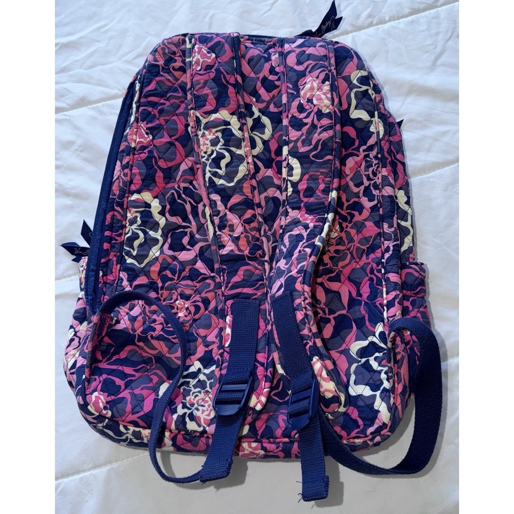 Vera Bradley Katalina Pink Campus Backpack Laptop Bag - Picture 2 of 11